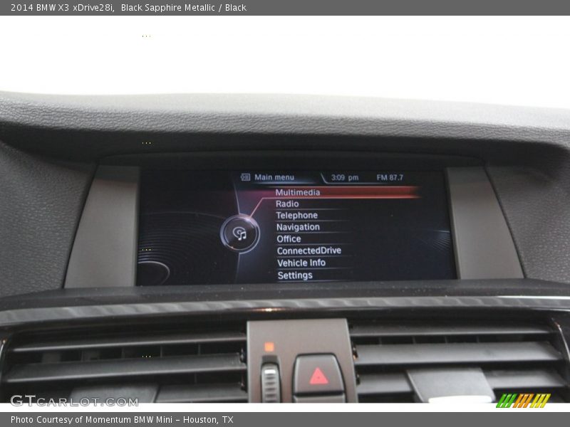 Black Sapphire Metallic / Black 2014 BMW X3 xDrive28i