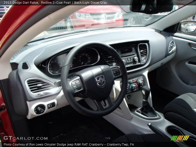 Redline 2-Coat Pearl / Black/Light Diesel Gray 2013 Dodge Dart Rallye