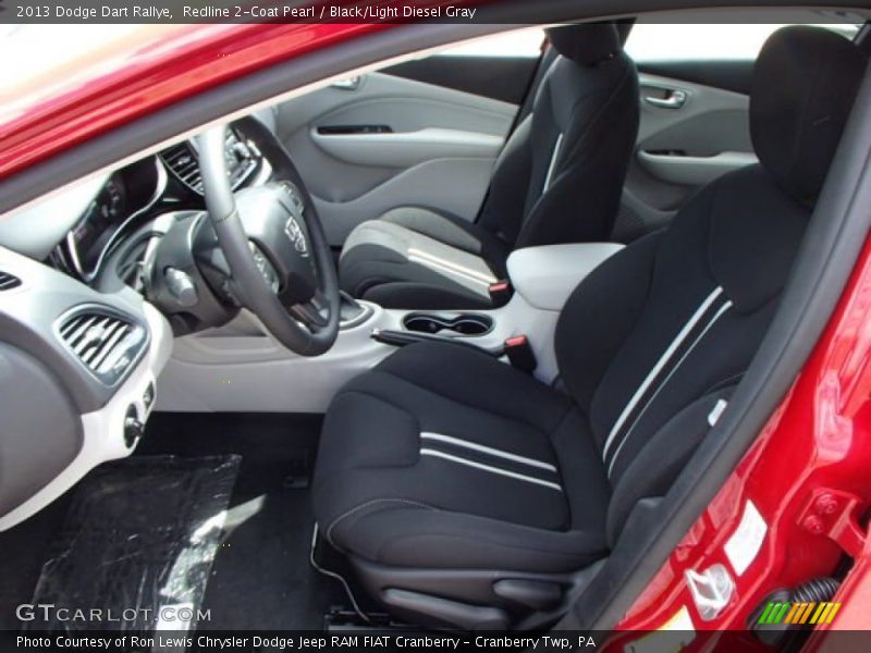 Redline 2-Coat Pearl / Black/Light Diesel Gray 2013 Dodge Dart Rallye