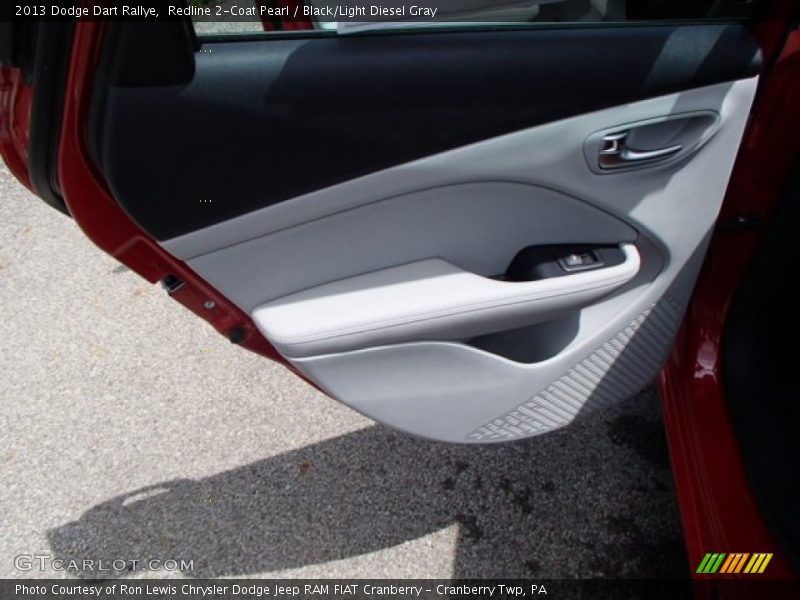 Redline 2-Coat Pearl / Black/Light Diesel Gray 2013 Dodge Dart Rallye