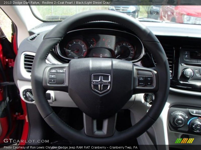 Redline 2-Coat Pearl / Black/Light Diesel Gray 2013 Dodge Dart Rallye