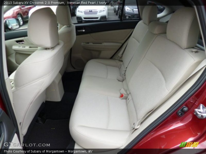 Rear Seat of 2013 XV Crosstrek 2.0 Premium