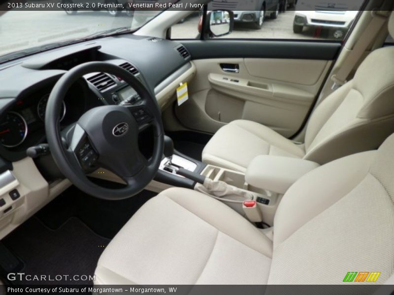 Front Seat of 2013 XV Crosstrek 2.0 Premium