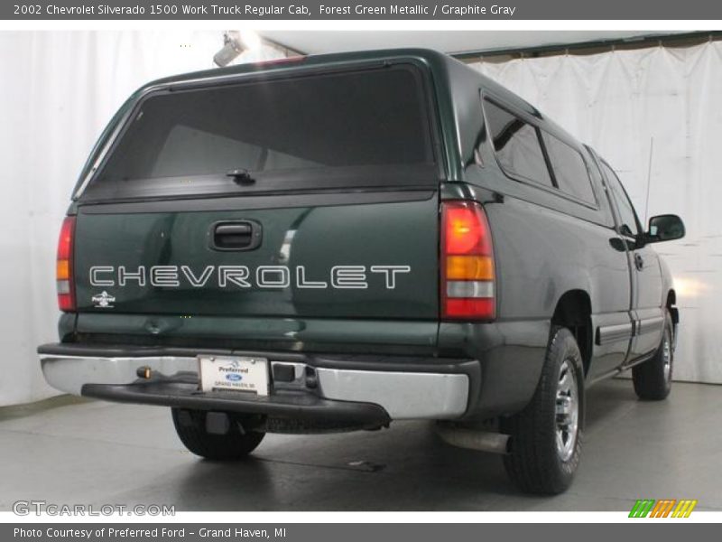 Forest Green Metallic / Graphite Gray 2002 Chevrolet Silverado 1500 Work Truck Regular Cab