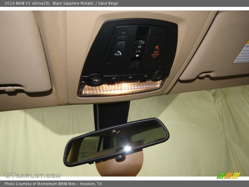 Black Sapphire Metallic / Sand Beige 2014 BMW X3 xDrive28i