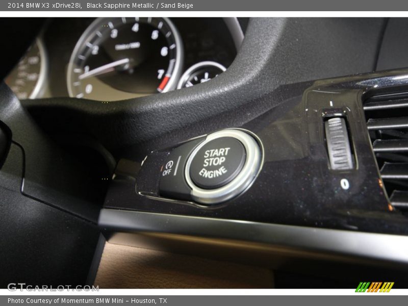 Black Sapphire Metallic / Sand Beige 2014 BMW X3 xDrive28i