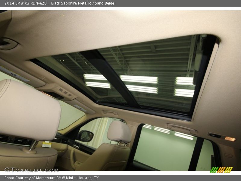 Black Sapphire Metallic / Sand Beige 2014 BMW X3 xDrive28i