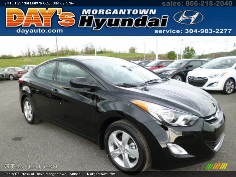 Black / Gray 2013 Hyundai Elantra GLS