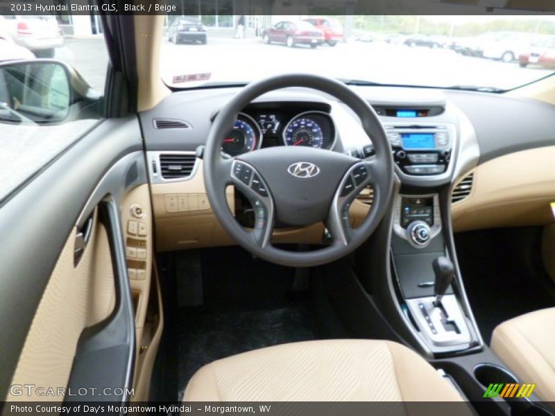 Black / Beige 2013 Hyundai Elantra GLS