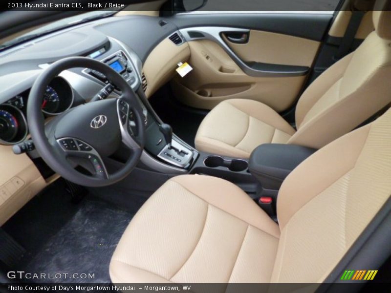 Black / Beige 2013 Hyundai Elantra GLS