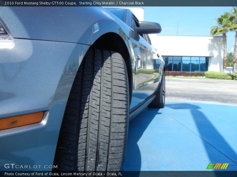 Sterling Grey Metallic / Charcoal Black 2010 Ford Mustang Shelby GT500 Coupe