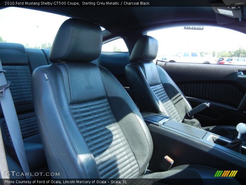 Sterling Grey Metallic / Charcoal Black 2010 Ford Mustang Shelby GT500 Coupe