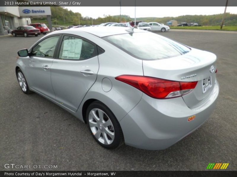 Silver / Gray 2013 Hyundai Elantra Limited