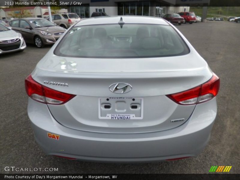 Silver / Gray 2013 Hyundai Elantra Limited