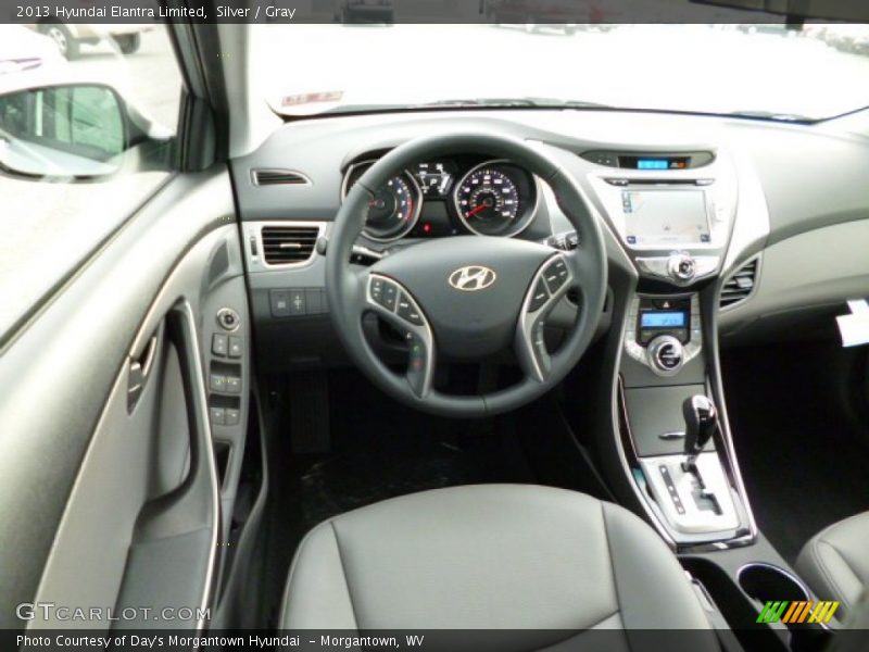 Silver / Gray 2013 Hyundai Elantra Limited