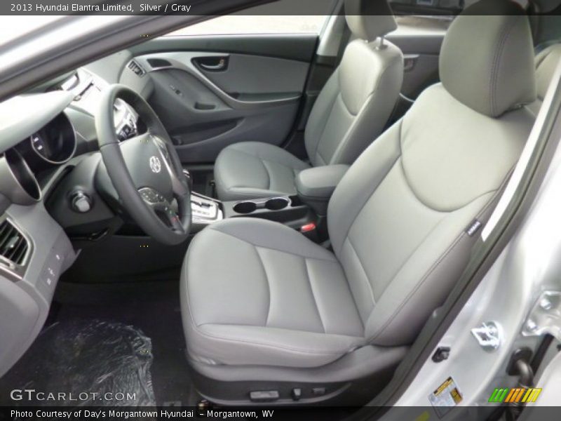 Silver / Gray 2013 Hyundai Elantra Limited