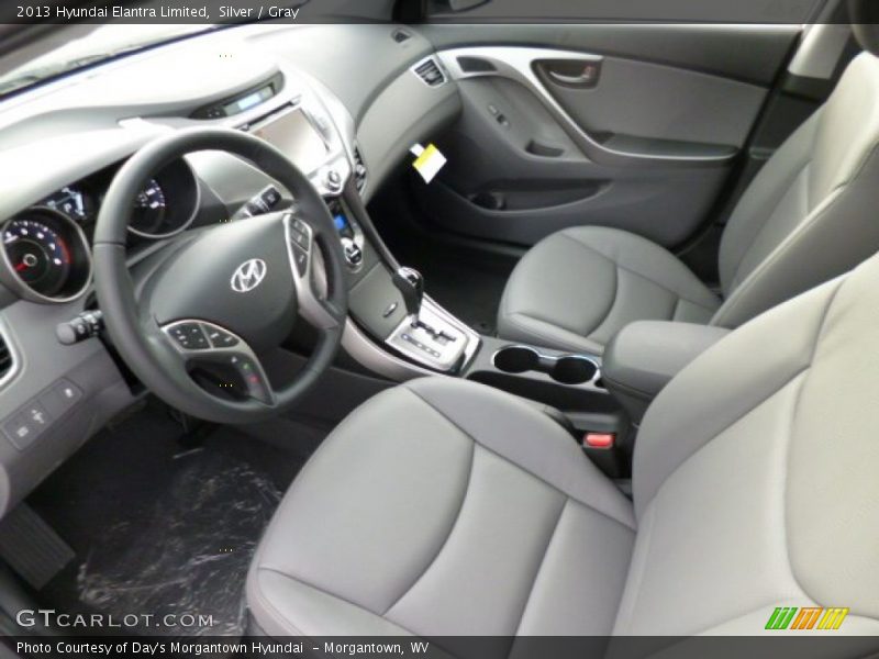 Silver / Gray 2013 Hyundai Elantra Limited