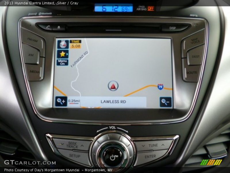 Silver / Gray 2013 Hyundai Elantra Limited