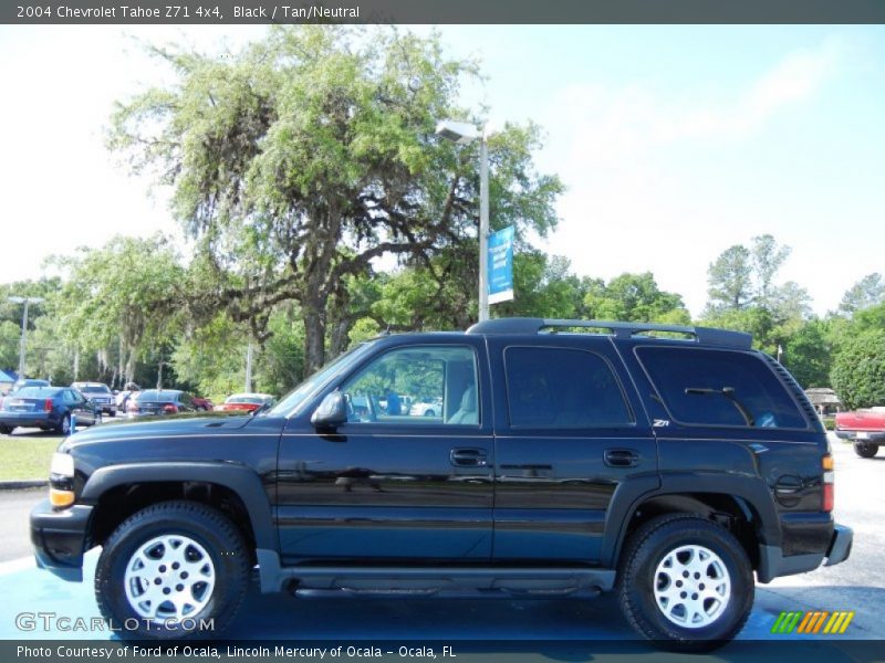 Black / Tan/Neutral 2004 Chevrolet Tahoe Z71 4x4