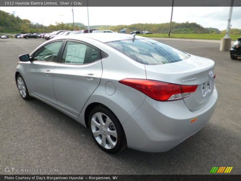 Silver / Gray 2013 Hyundai Elantra Limited