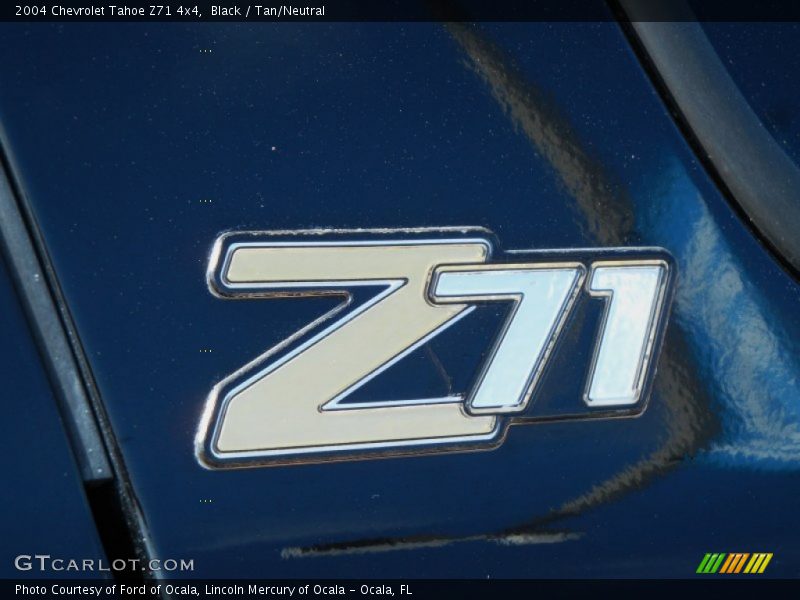 Black / Tan/Neutral 2004 Chevrolet Tahoe Z71 4x4