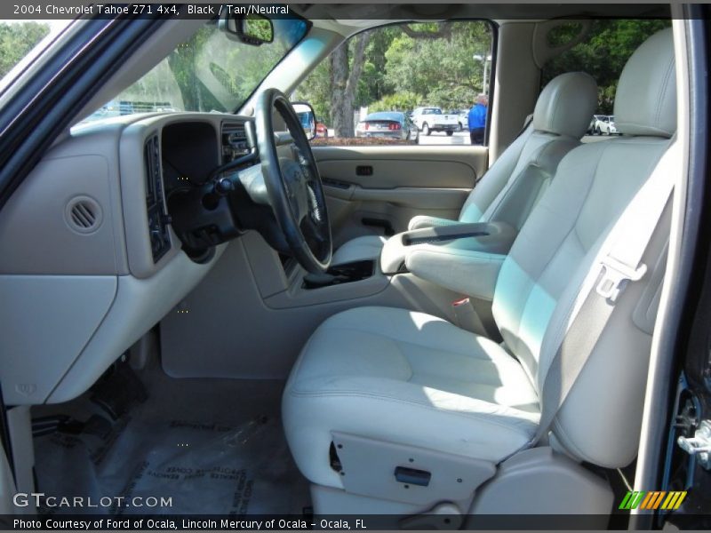 Black / Tan/Neutral 2004 Chevrolet Tahoe Z71 4x4