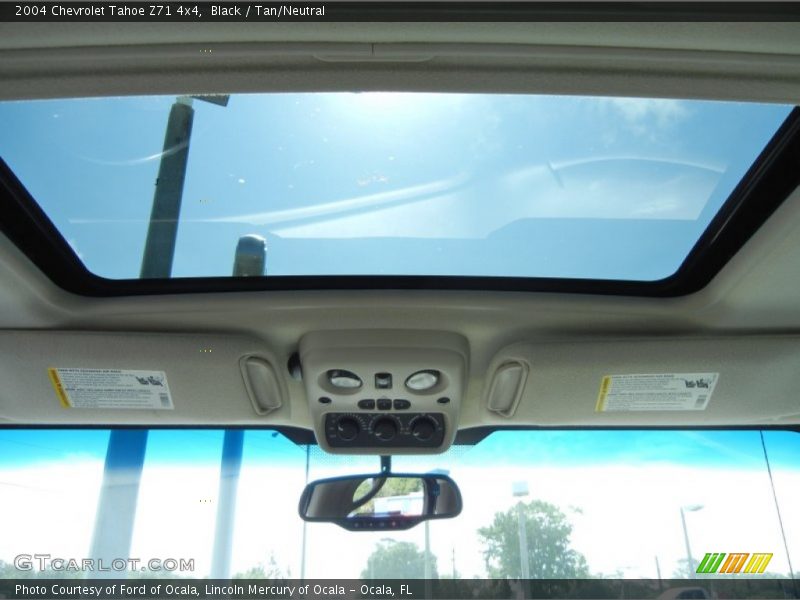 Black / Tan/Neutral 2004 Chevrolet Tahoe Z71 4x4