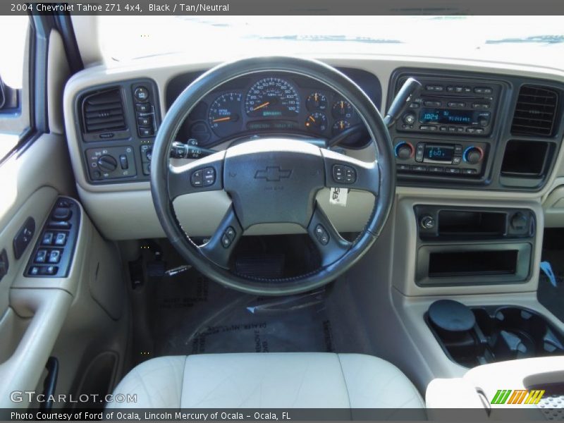 Black / Tan/Neutral 2004 Chevrolet Tahoe Z71 4x4