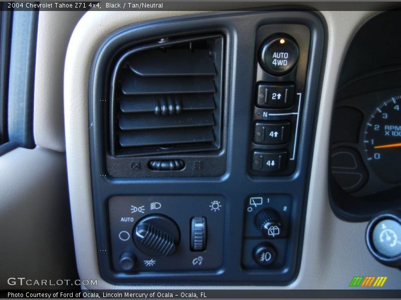 Black / Tan/Neutral 2004 Chevrolet Tahoe Z71 4x4