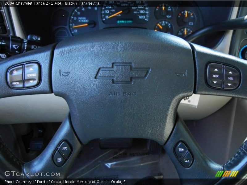 Black / Tan/Neutral 2004 Chevrolet Tahoe Z71 4x4