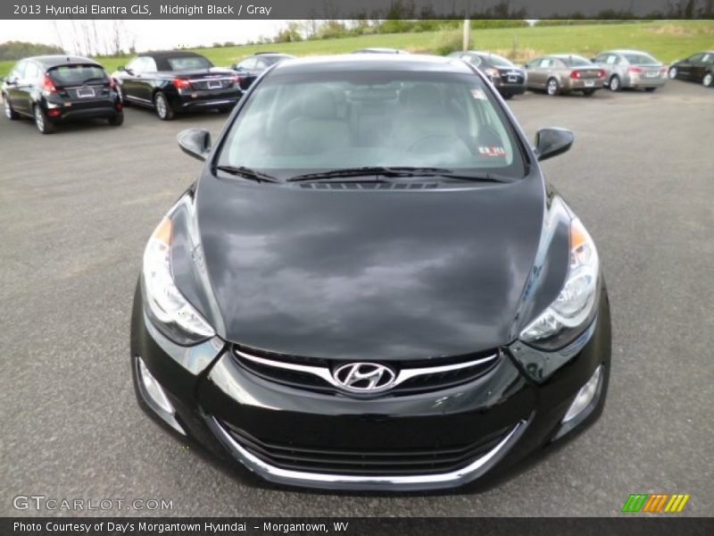 Midnight Black / Gray 2013 Hyundai Elantra GLS