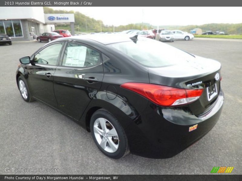 Midnight Black / Gray 2013 Hyundai Elantra GLS