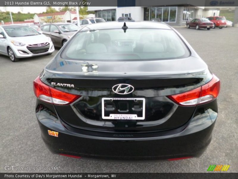 Midnight Black / Gray 2013 Hyundai Elantra GLS