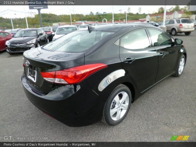 Midnight Black / Gray 2013 Hyundai Elantra GLS