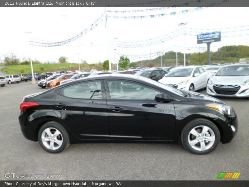 Midnight Black / Gray 2013 Hyundai Elantra GLS
