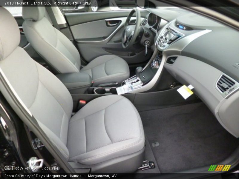 Midnight Black / Gray 2013 Hyundai Elantra GLS