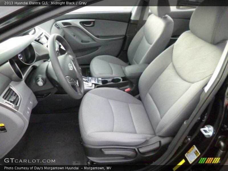 Midnight Black / Gray 2013 Hyundai Elantra GLS