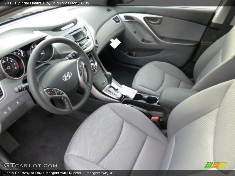 Midnight Black / Gray 2013 Hyundai Elantra GLS