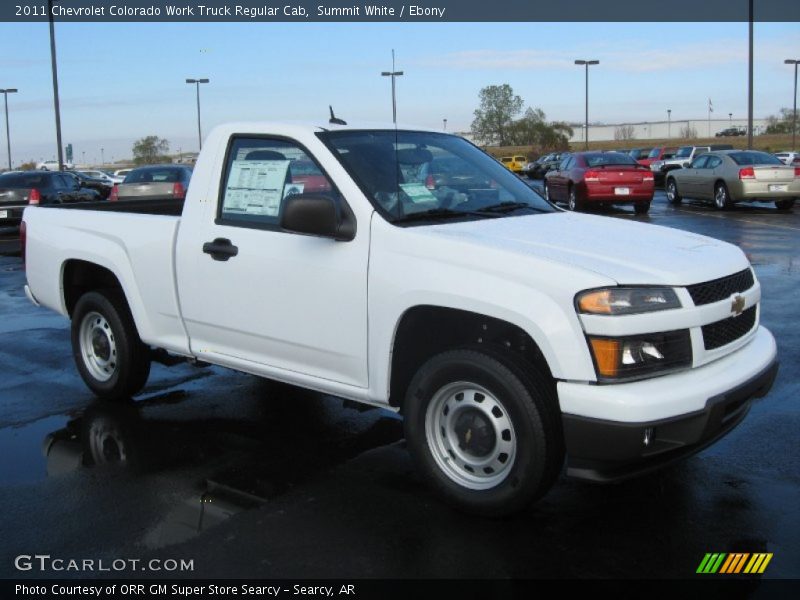 Summit White / Ebony 2011 Chevrolet Colorado Work Truck Regular Cab