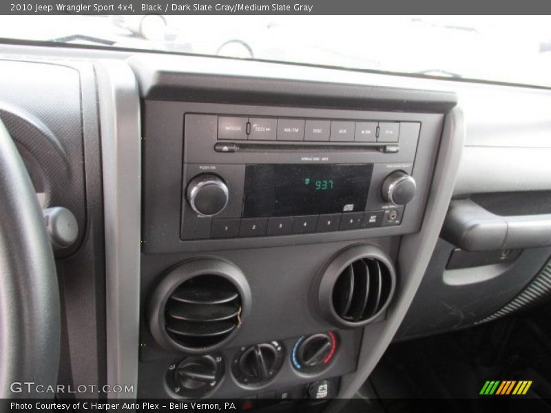 Black / Dark Slate Gray/Medium Slate Gray 2010 Jeep Wrangler Sport 4x4