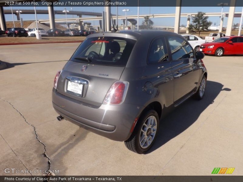 Grigio (Grey) / Tessuto Grigio/Nero (Grey/Black) 2012 Fiat 500 Pop