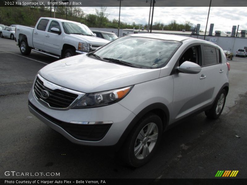 Bright Silver / Black 2012 Kia Sportage LX