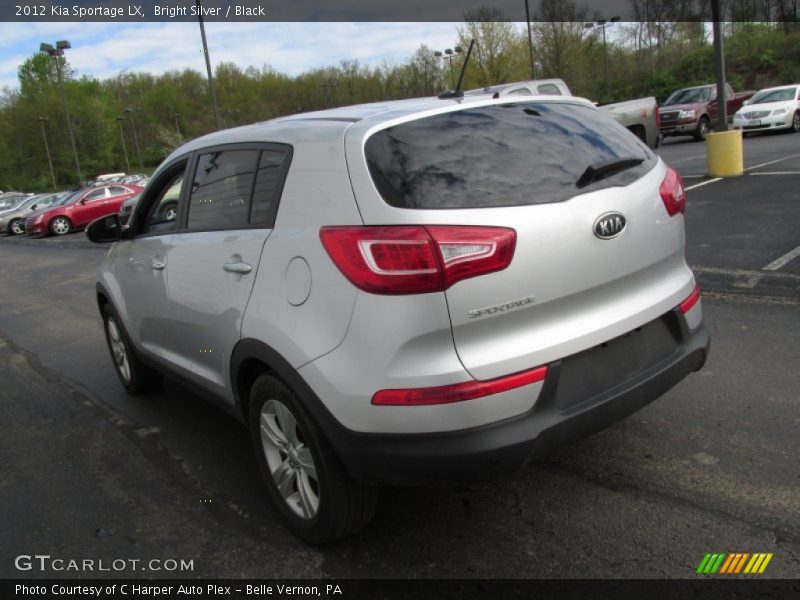 Bright Silver / Black 2012 Kia Sportage LX