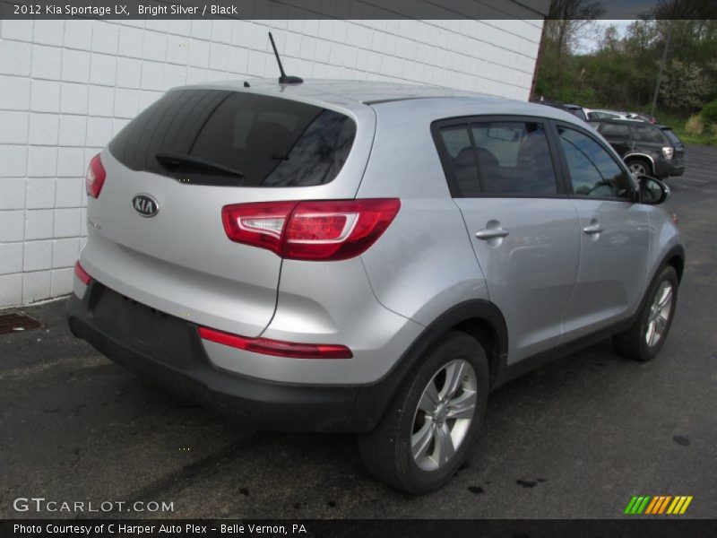 Bright Silver / Black 2012 Kia Sportage LX