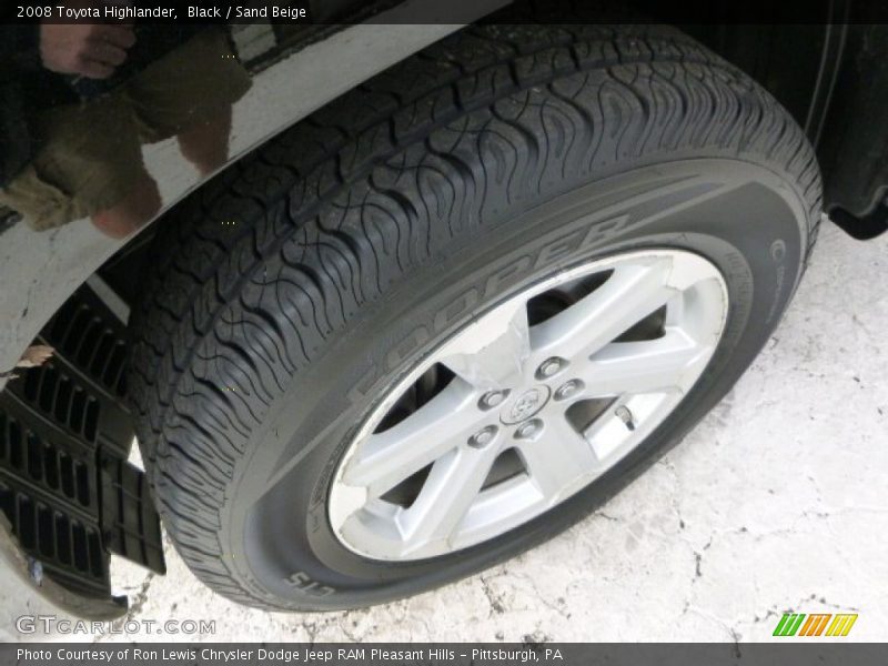 Black / Sand Beige 2008 Toyota Highlander