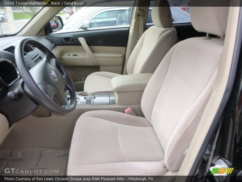 Black / Sand Beige 2008 Toyota Highlander
