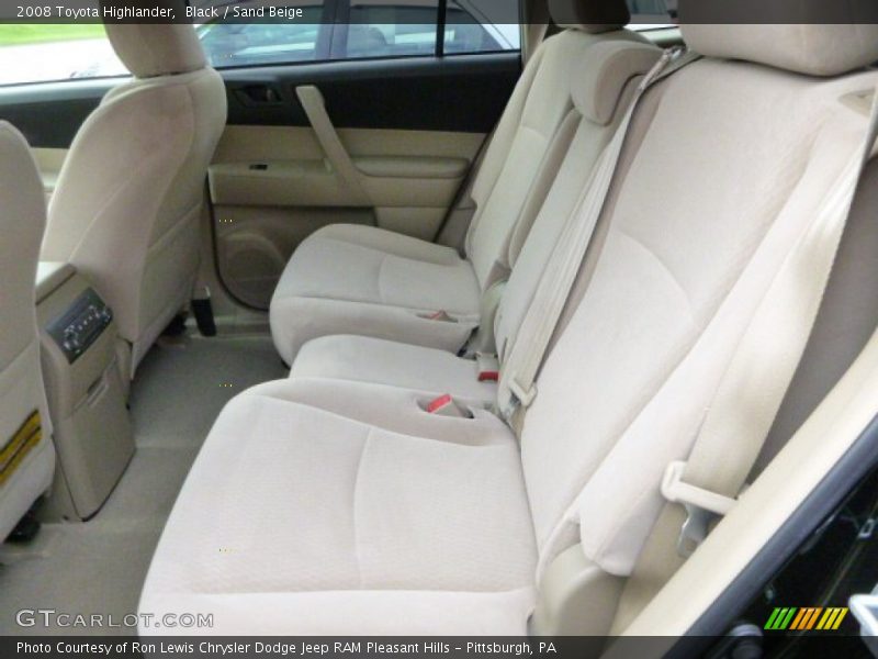 Black / Sand Beige 2008 Toyota Highlander