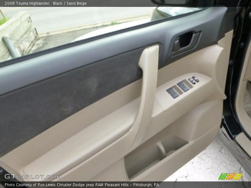 Black / Sand Beige 2008 Toyota Highlander
