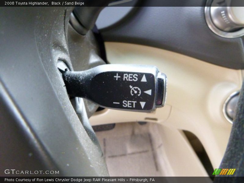 Black / Sand Beige 2008 Toyota Highlander