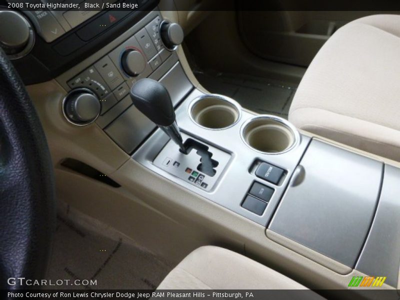 Black / Sand Beige 2008 Toyota Highlander